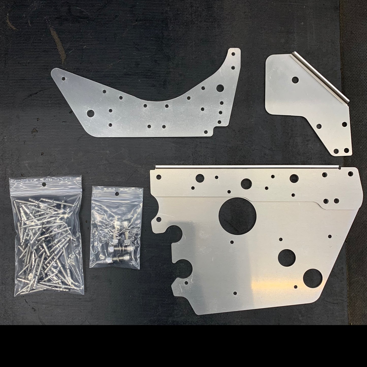 4 piece Ski-Doo Rev bulkhead brace kit with stainless fasteners