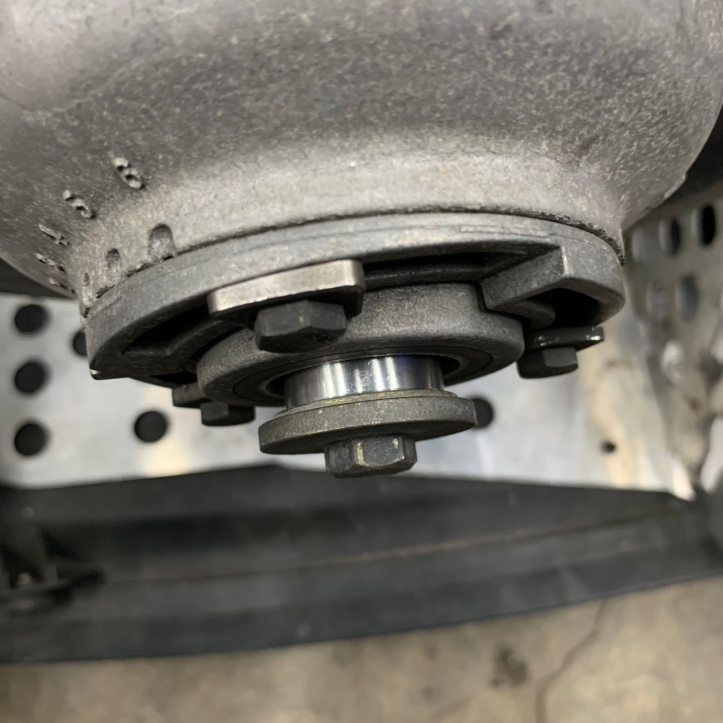 Clutch spacer installed with regular stock clutch.